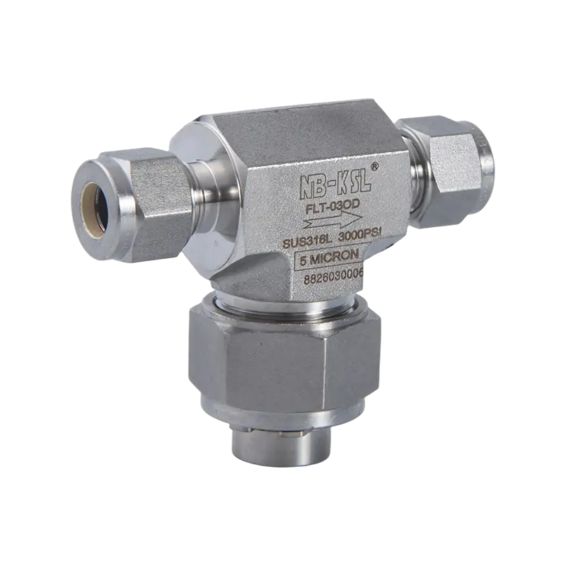 316L T-type gassfiltre i rustfritt stål